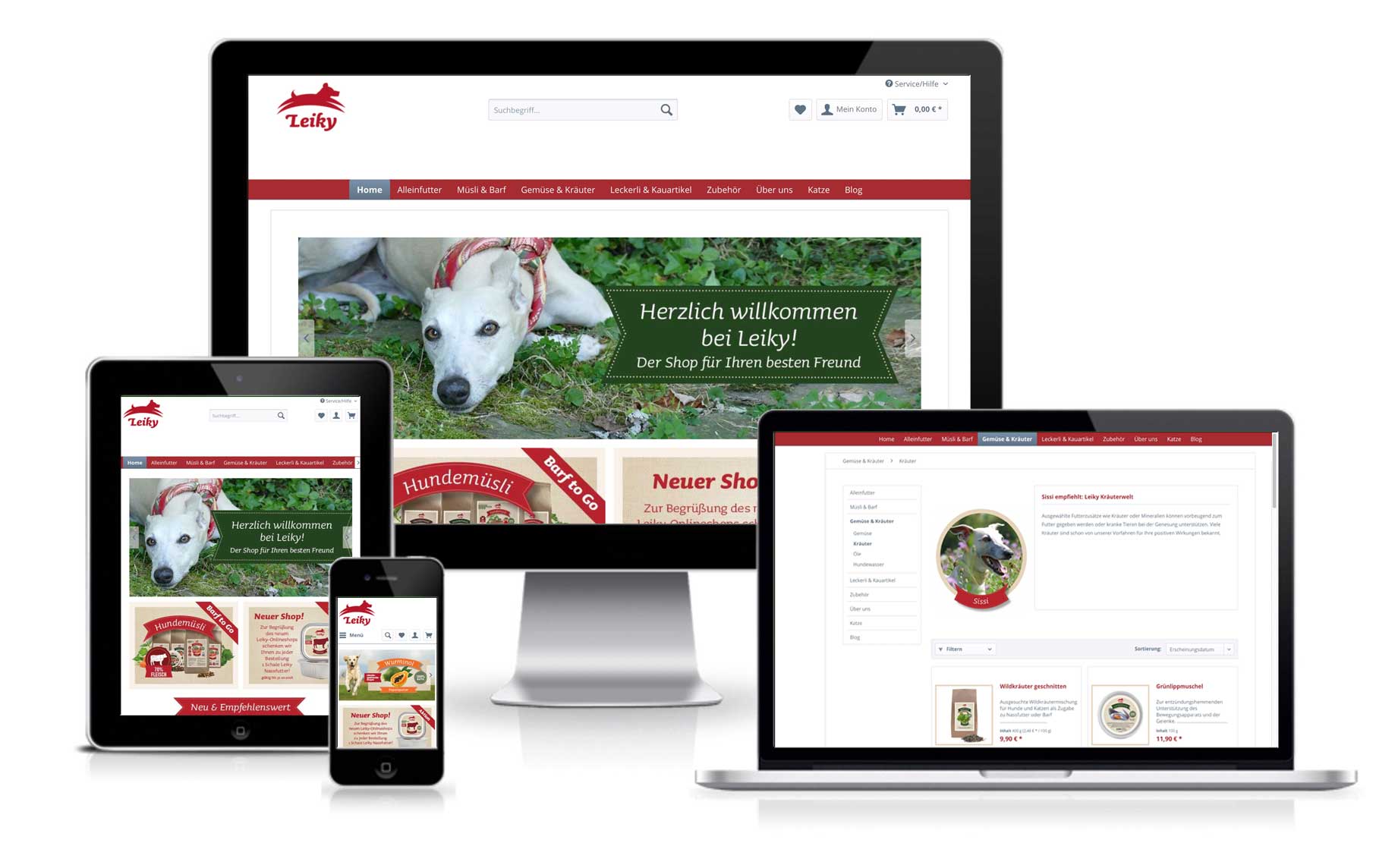 Hundefutter Onlineshop aus Pfarrkirchen mit Shopware